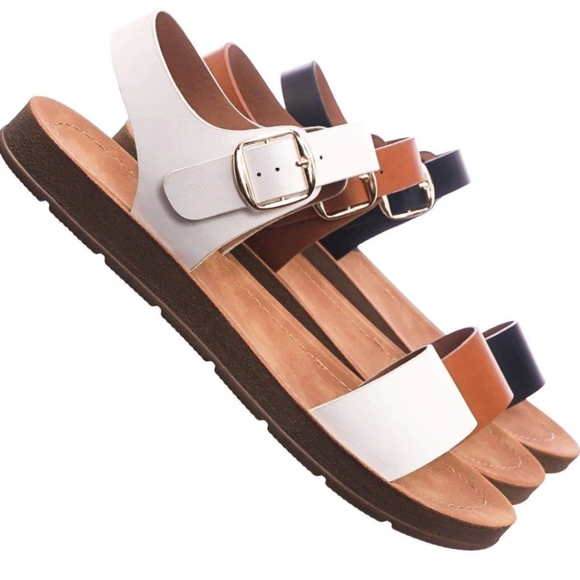 White strappy sandal *FIRM* - Picture 2 of 8